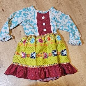 Colorful Kids Blouse with Floral Design